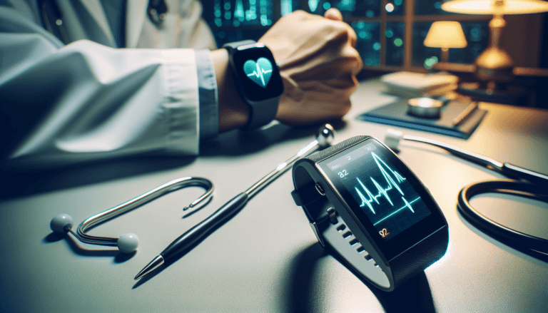 Illustration comparing ECG app and irregular rhythm monitoring on Fitbit