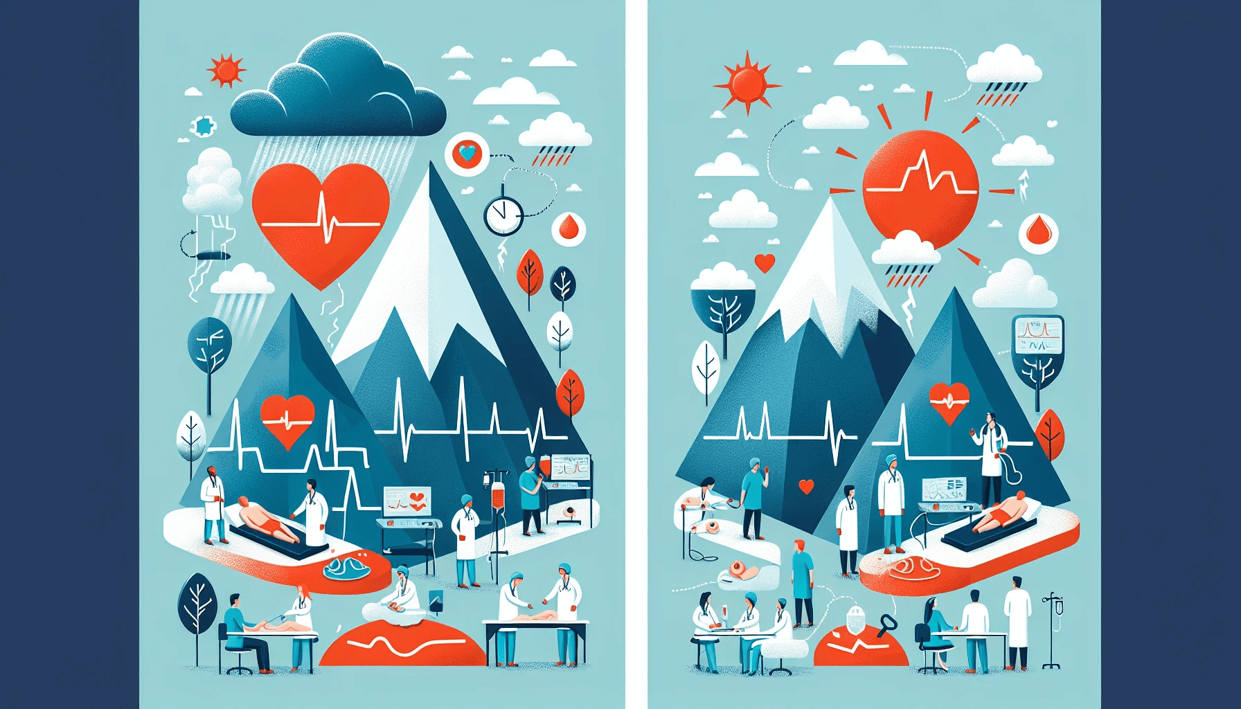 Illustration of risks and complications comparison