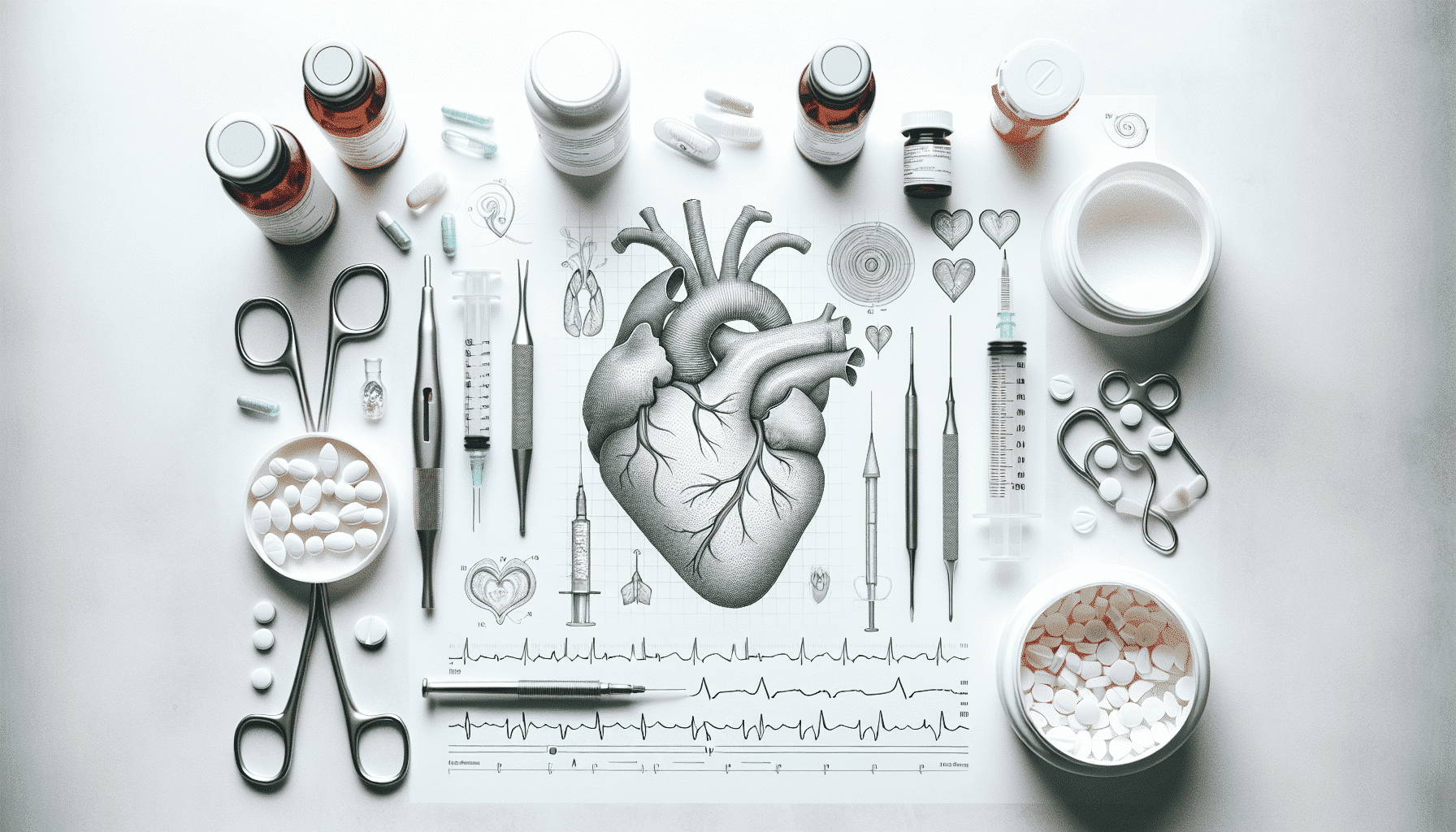 Illustration of atrial fibrillation treatment options