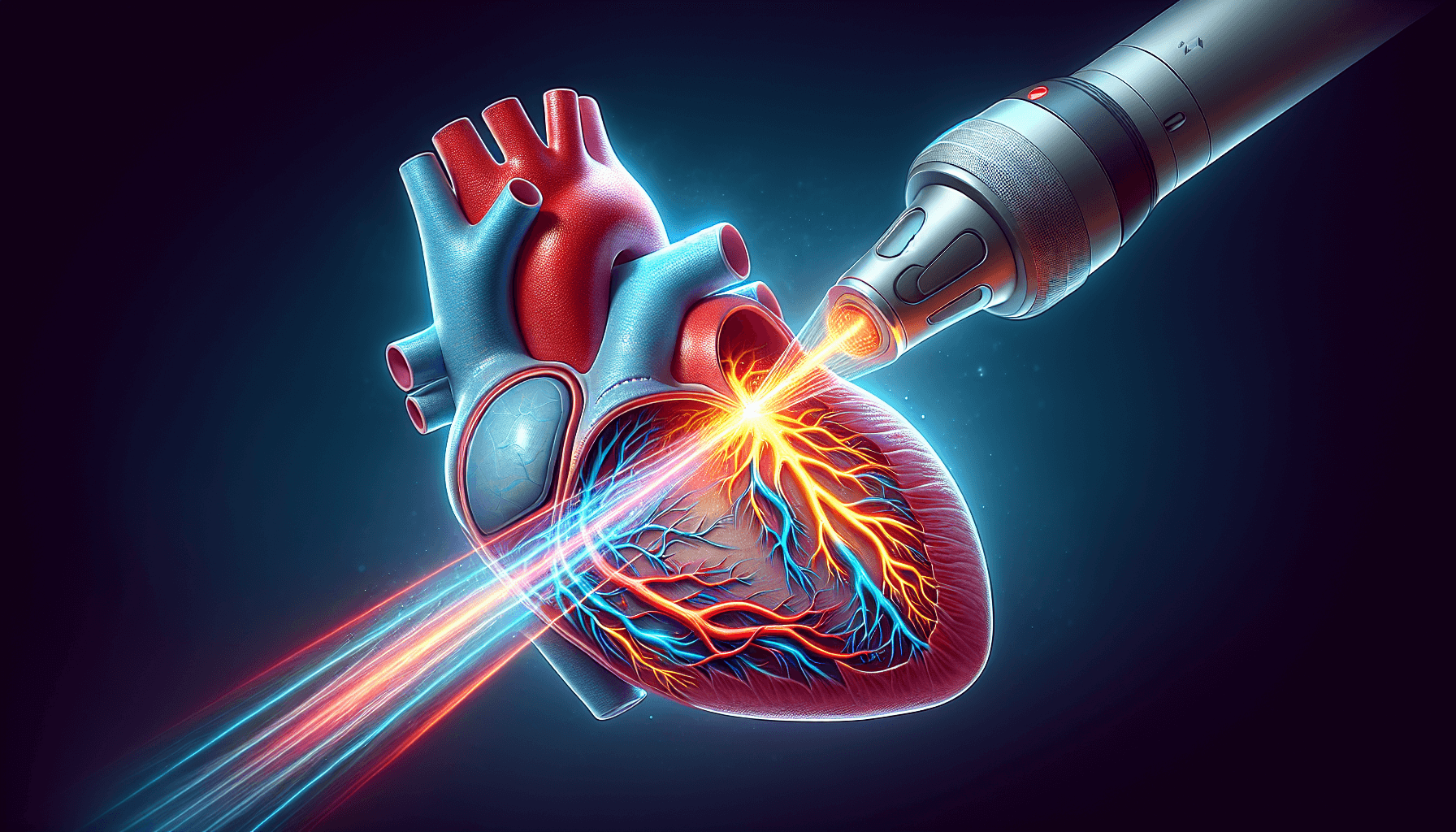 Illustration of Pulsed Field Ablation (PFA) procedure, learn about the latest treatments for atrial fibrillation
