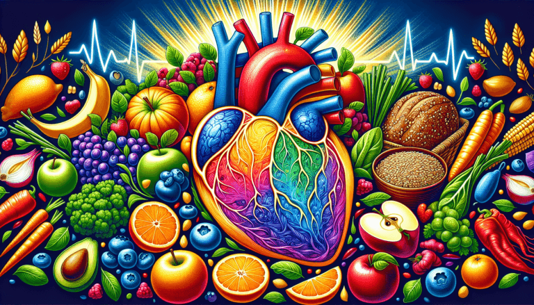 Illustration of a healthy diet living with afib