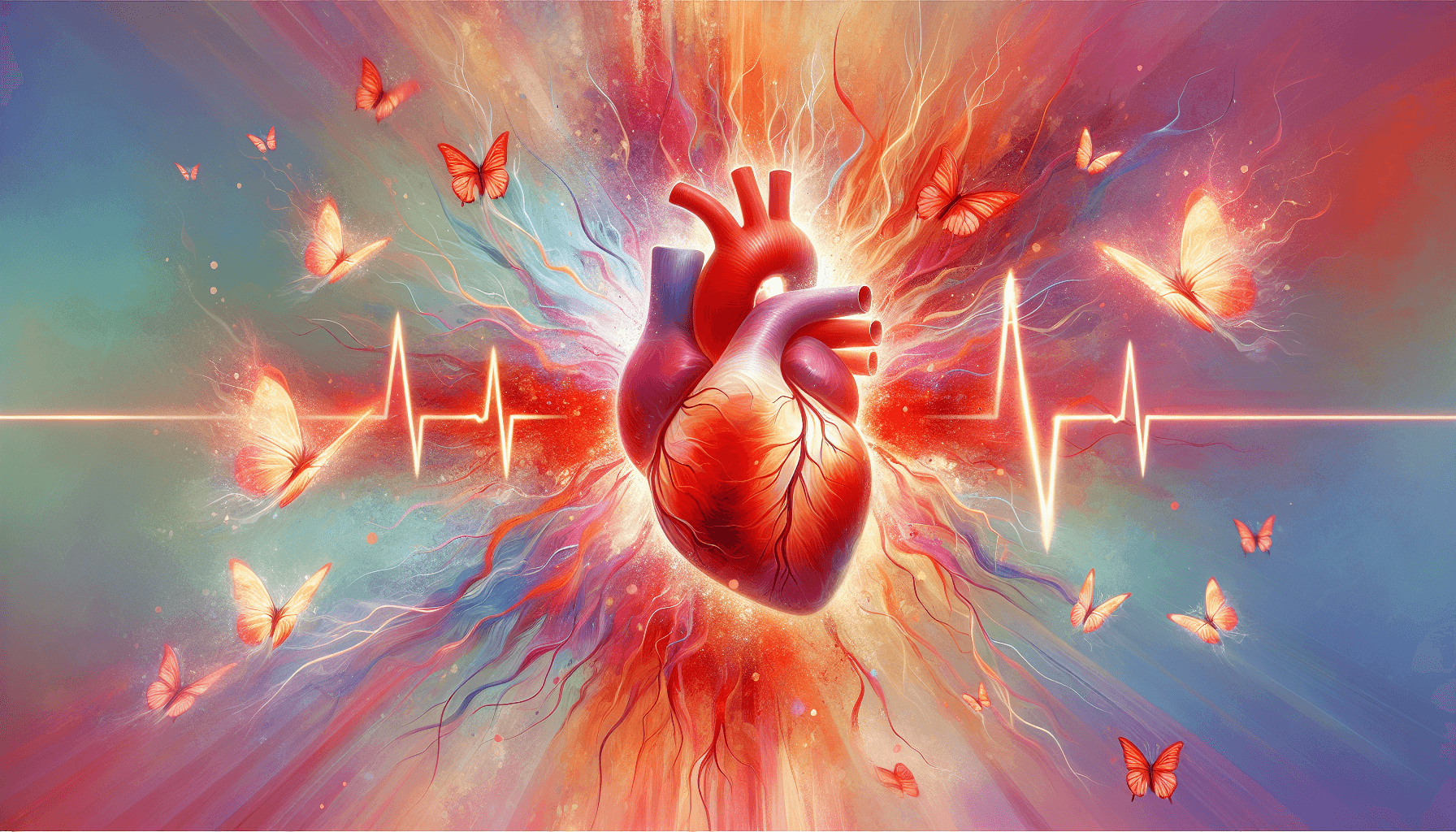 Illustration of heart palpitations