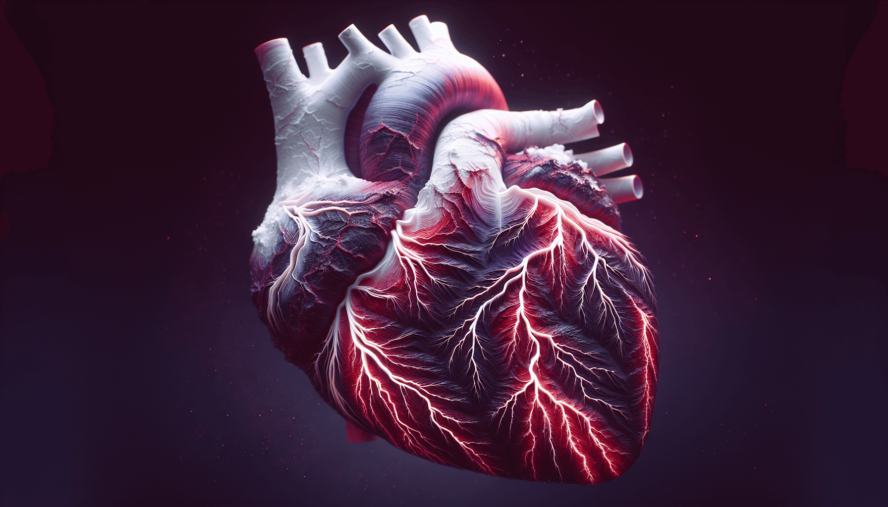 Artistic representation of left atrial scarring