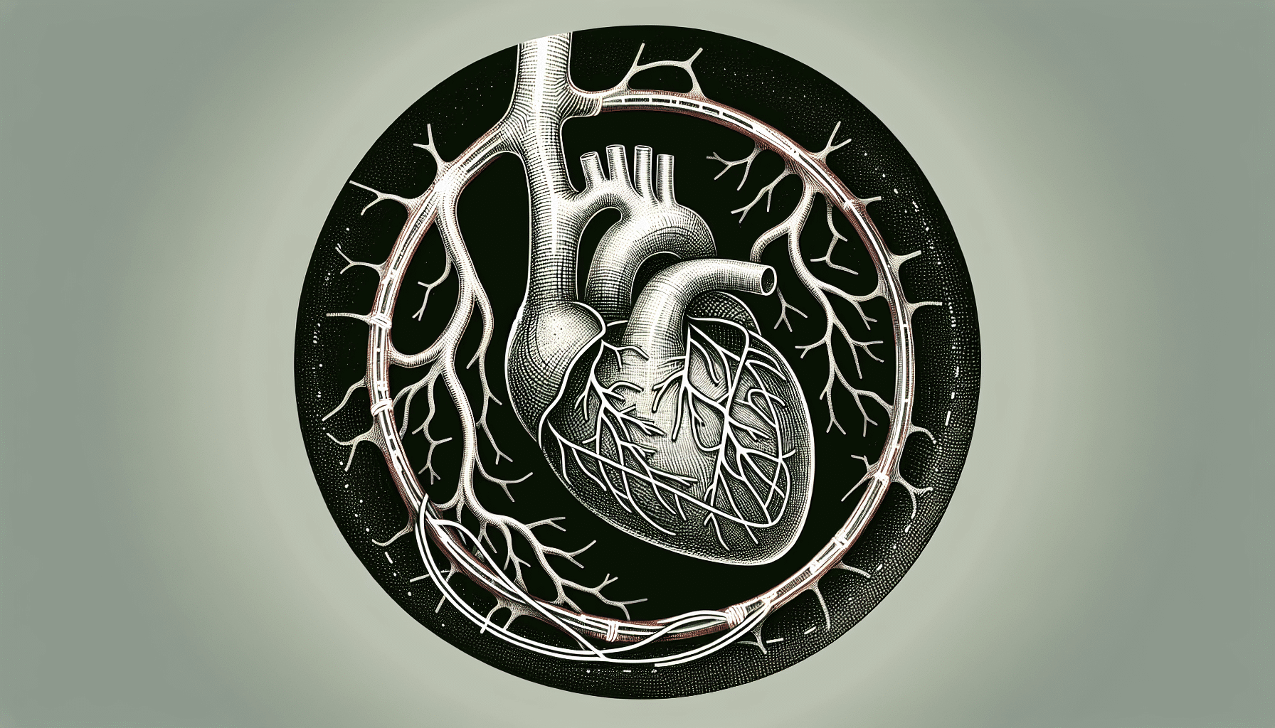 Illustration of pulmonary veins with emphasis on isolation