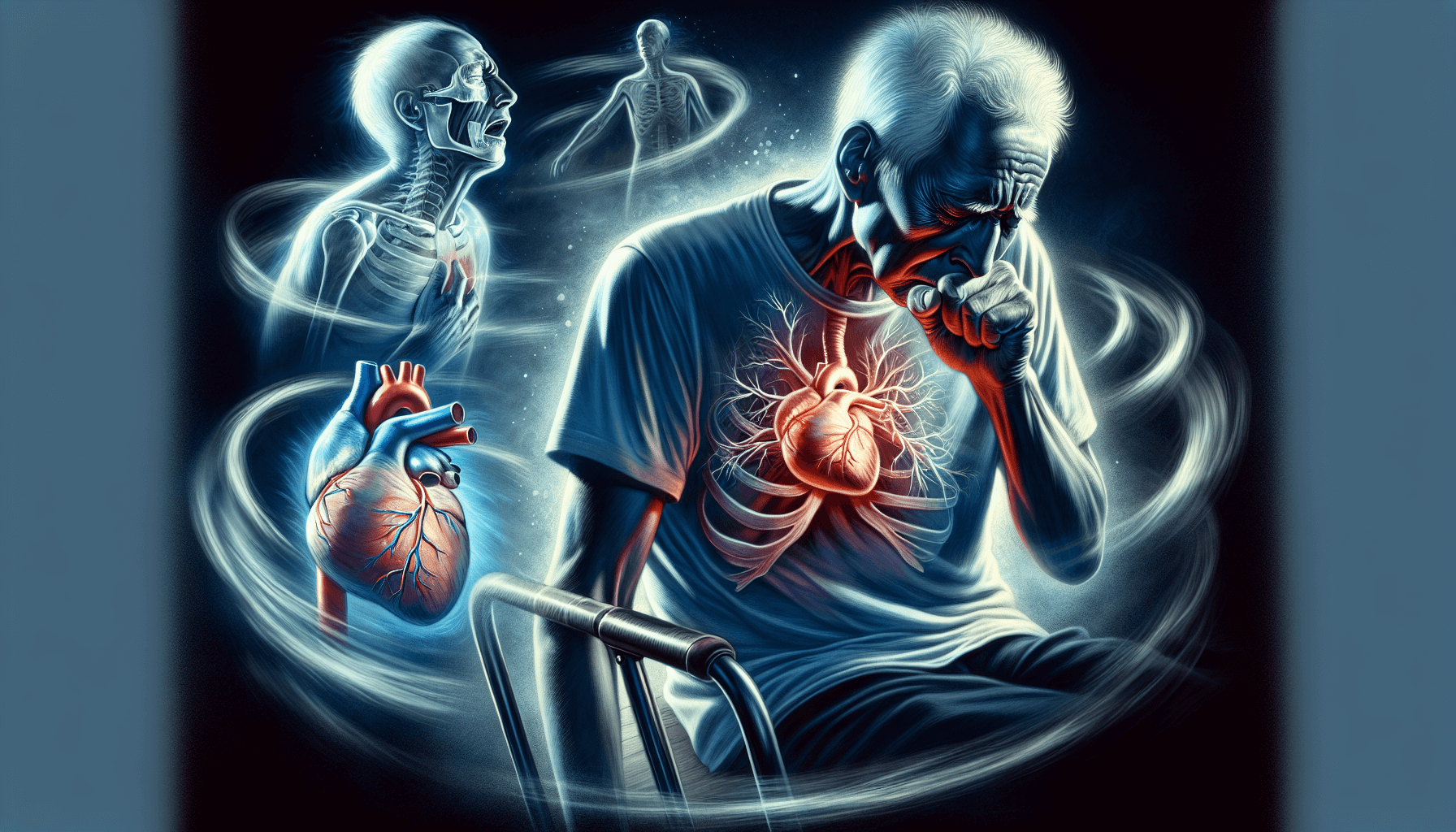 Illustration of symptoms of paroxysmal atrial fibrillation