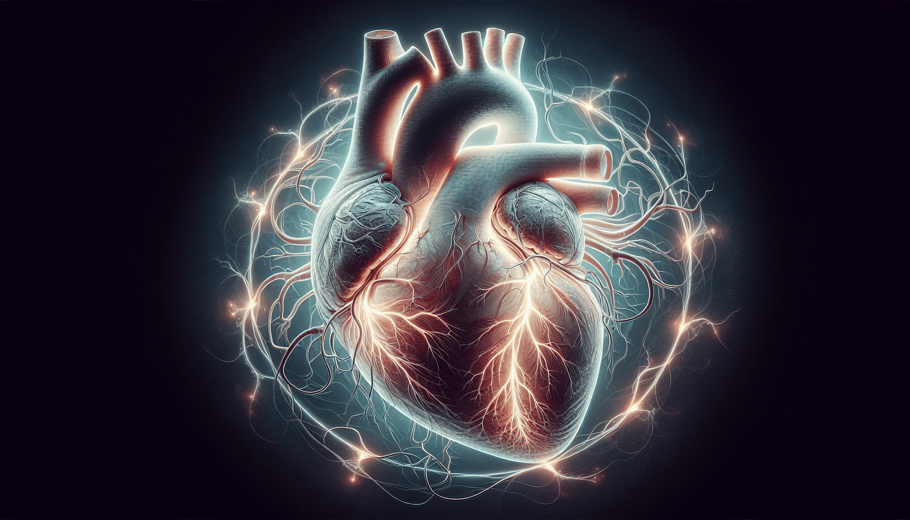 Illustration of heart with highlighted areas related to atrial fibrillation ablation