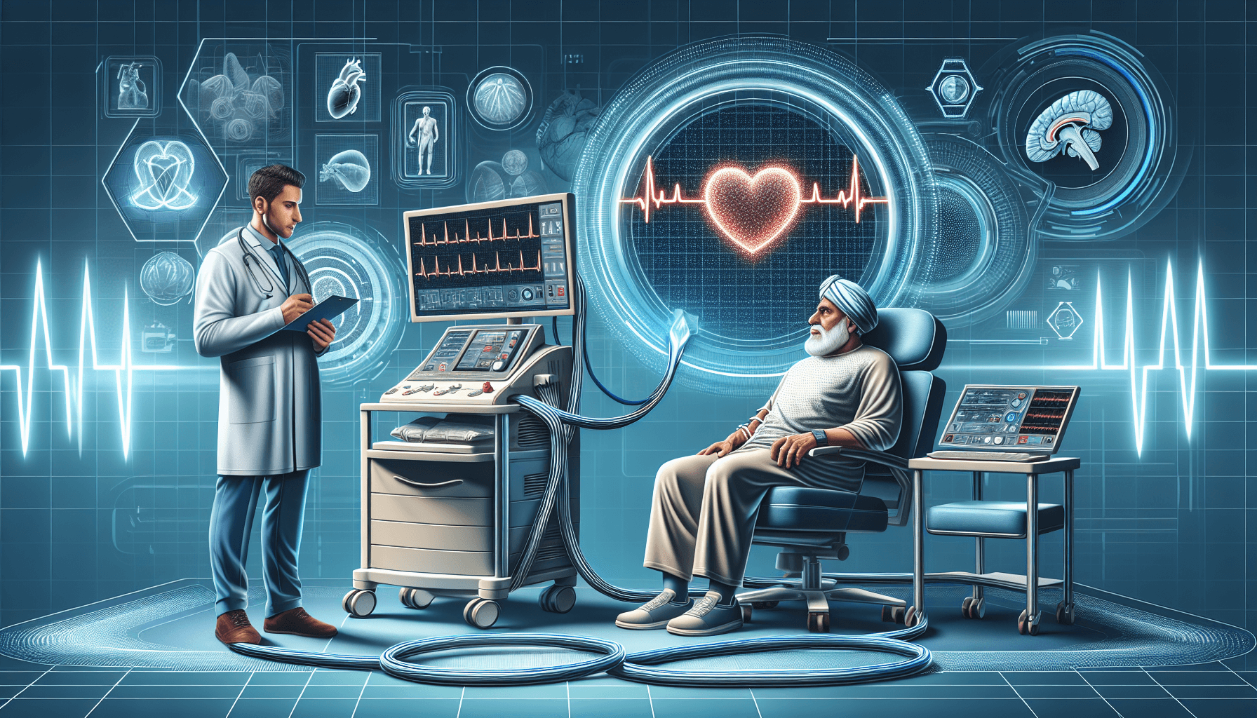 Illustration of post-ablation monitoring and follow-up care